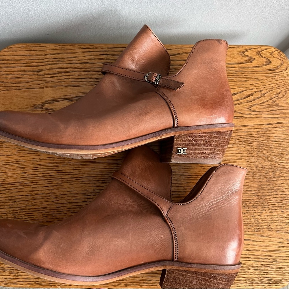 Sam Edelman Palmer Leather Booties Sz9 - Picture 5 of 9